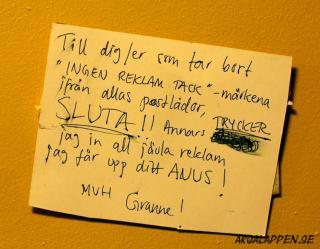 Svensk Di-rectumreklam; vi når lite längre