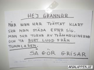 Så göra vi, när vi tvättar våra kläder...i tvättstian