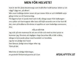 Med inte så vänliga hälsningar